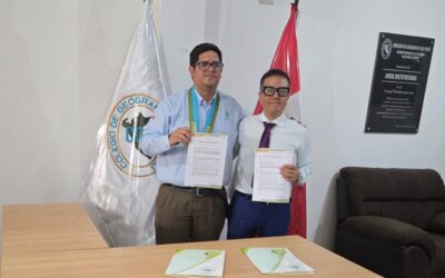 Colegio de Geógrafos del Perú suscribe convenio académico con HCB Group para fortalecer competencias profesionales